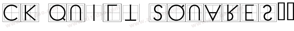 CK Quilt Squares字体转换